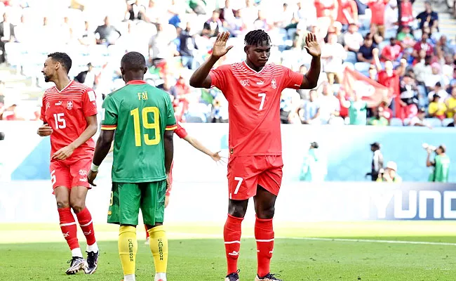 FIFA WC: Why Switzerland Striker Not-Celebrate Scoring Goal Vs Cameroon - Sakshi
