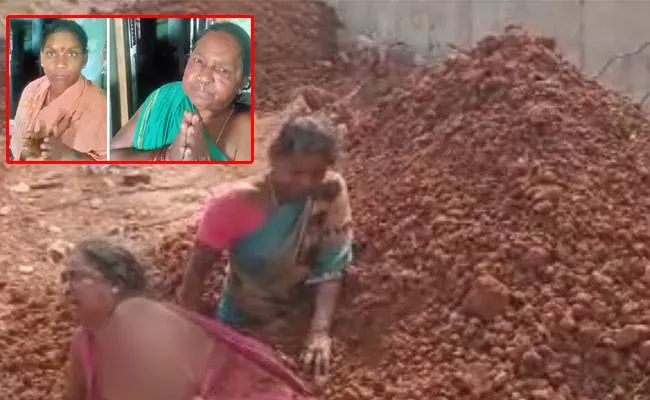 TDP Leader Harassing Women Over Land Issue At Srikakulam - Sakshi