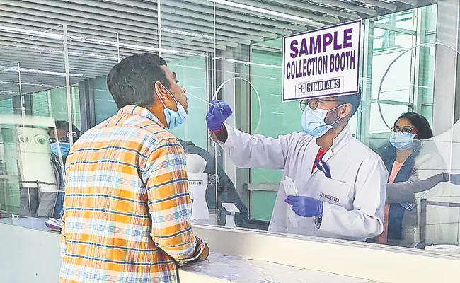 Covid-19: RT-PCR Testing at the entry airport In The International Travelers - Sakshi