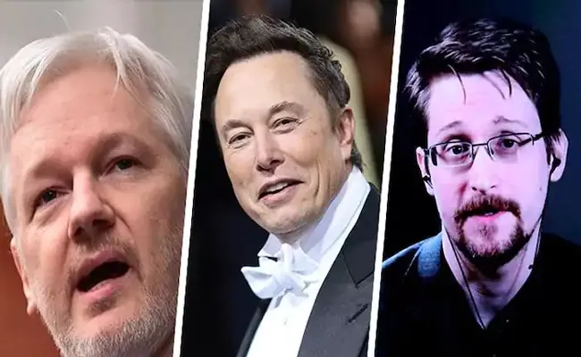 Elon Musk Twitter Poll On Edward Snowden,Julian Assange - Sakshi