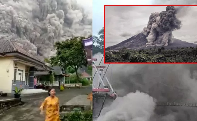 Volcano Semeru Erupts In Indonesia Video Viral Thousands Alert - Sakshi