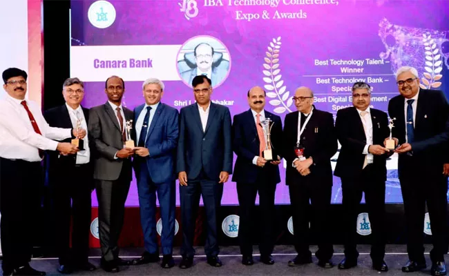 Canara Bank Receives 4 Prestigious Iba Award - Sakshi