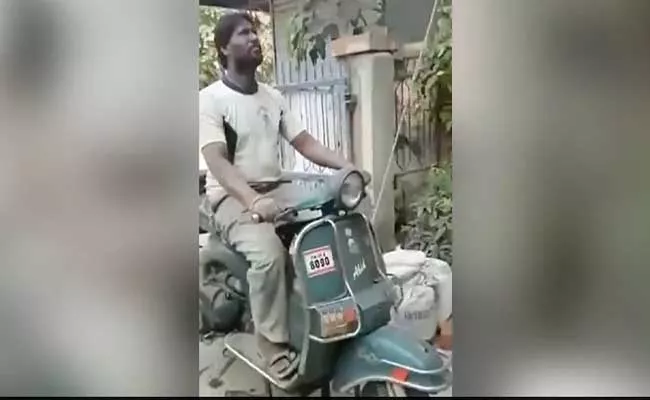 Scooter Customised To Power Pulley Goes Viral On Social Media - Sakshi