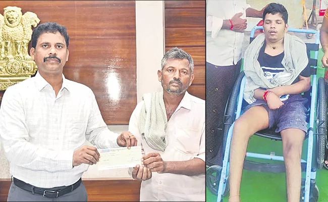 CM Jagan Support To physically handicapped Young Man - Sakshi