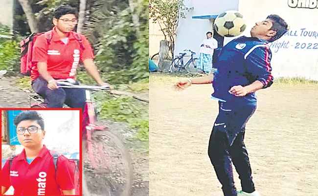 Kolkata footballer who played for India turns food delivery agent - Sakshi