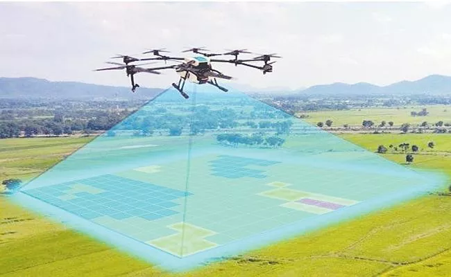 Drone survey completed in 8421 villages Andhra Pradesh - Sakshi