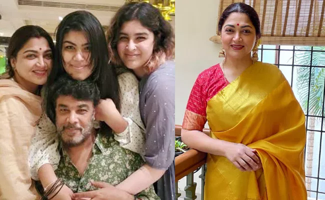 Actress Kushboo Fires on a Netizen Who Trolled Her Daughters Nose Surgery - Sakshi