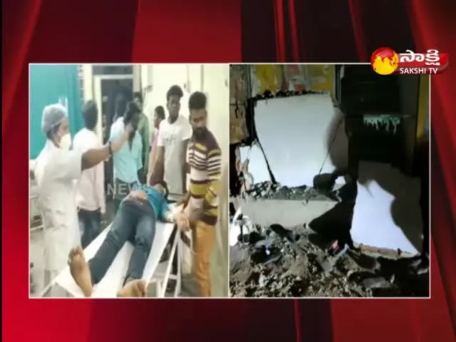 Wall Collapsed In Bhavitha Junior College At Suryapet