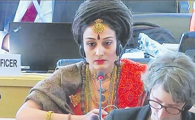 Nithyananda fictional nation of Kailasa worms way into UN panel discussion - Sakshi