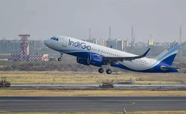 Bird Hit Indigo Flight Hyderabad Airport - Sakshi