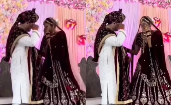 Viral Video: Bride And Groom Breaks Into Tears On Marriage Stage Goes Netizens Shock - Sakshi