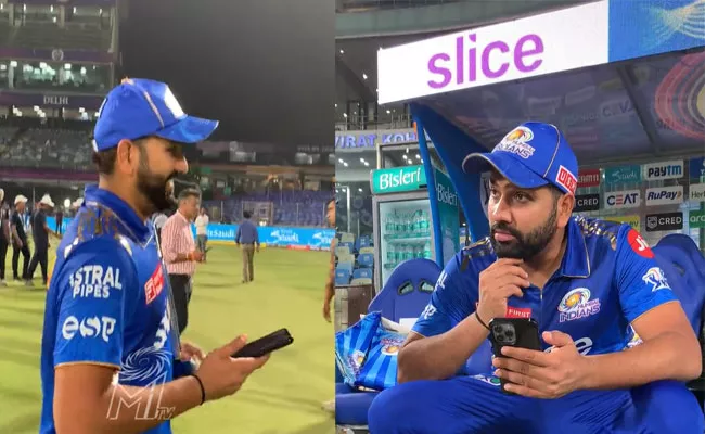 Rohit Sharma Video Call-Wife Ritika Sajdeh Will Get Trophy For-Sammy - Sakshi