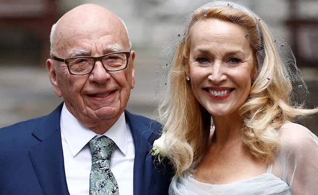 Rupert Murdoch 11 Word Message That Ended Marriage To Jerry Hall - Sakshi