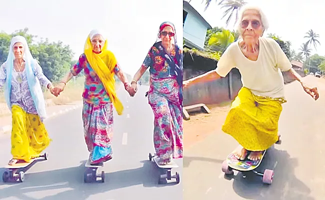 Viral AI Images Of Grannies Skating In The Streets - Sakshi