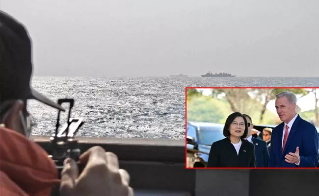 China Taiwan Borders Tensions After Its president Met US Speaker - Sakshi
