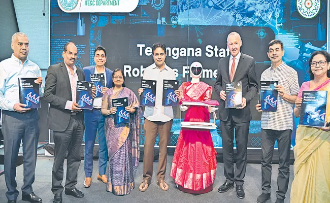 KTR Says Telangana as robot park state - Sakshi