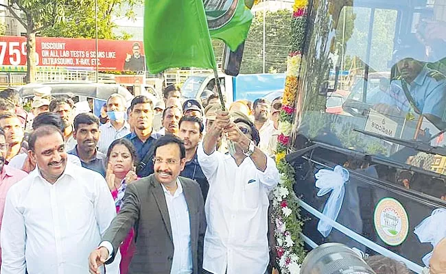 E Garuda Electric Vehicles launch in Miyapur - Sakshi