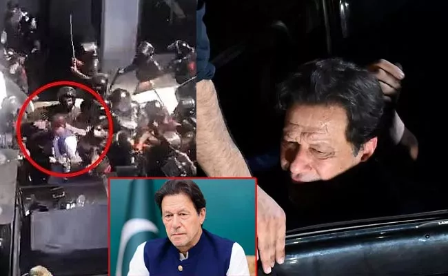 Pakistan Ex PM Imran Khan Was Arrested In Qadir Trust Case - Sakshi