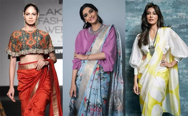 Tops For Cotton Sarees Are New Trend In Fashion World - Sakshi