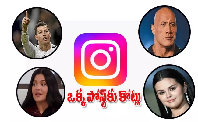 Top 5 highest paid celebrities in instagram Cristiano Ronaldo Kylie Jenner and more - Sakshi