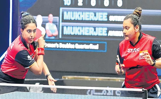 Ayhika and Sutirtha win doubles title in Tunis - Sakshi