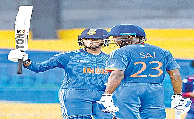 ACC Emerging Asia Cup 2023: India A beat Nepal by 9 wickets to enter semifinals - Sakshi