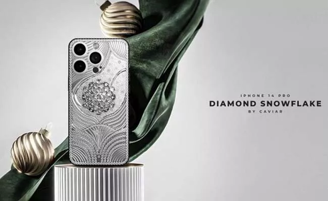 Diamond Snowflake variant iPhone14 Pro Max modelworth Rs 5 crore Here is why - Sakshi