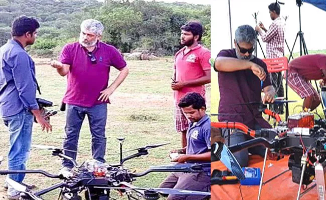 Ajith Kumars Daksha Team Signs a Contract with Indian Army For Drones - Sakshi