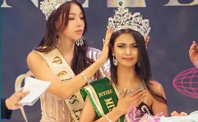 Miss Earth India 2023 Wins Rajasthan Girl Priyan Sain - Sakshi