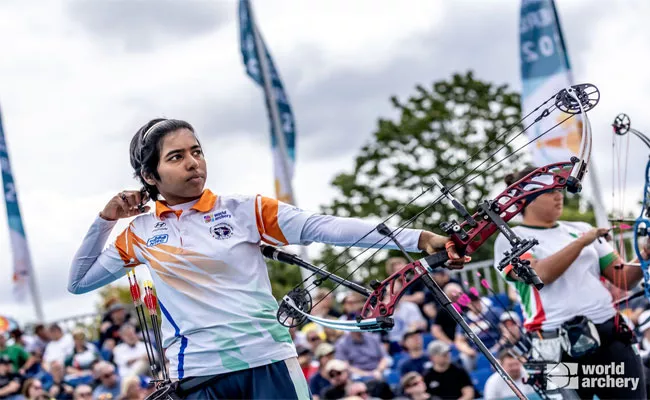 Aditi Gopichand Swami Became Youngest Ever Archery World Champion - Sakshi