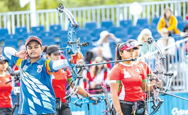 Gold for the first time in the World Senior Archery Championship - Sakshi