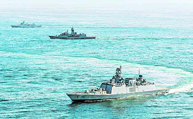 Naval exercise MILAN concludes in Visakhapatnam - Sakshi