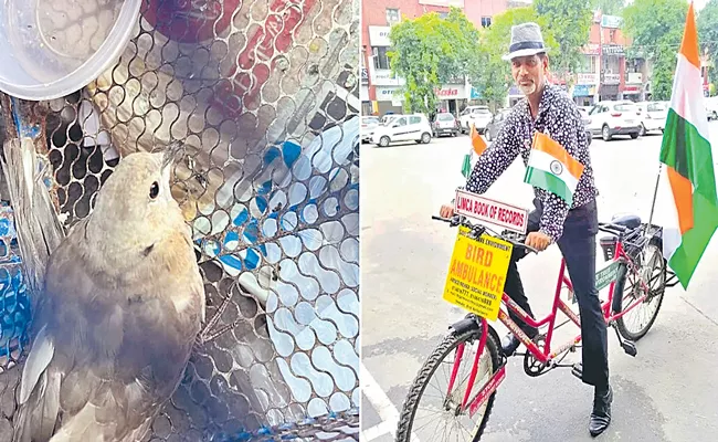 Chandigarh Man Has Run a Unique Bird Ambulance on Wheels - Sakshi