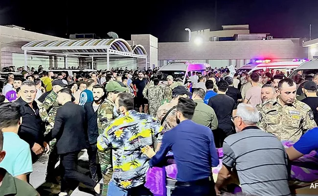 Iraq fire: Hundreds Killed in blaze at  Nineveh wedding party - Sakshi