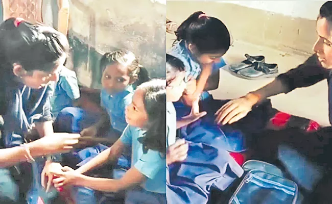 Woman teacher educating kids about good and bad touch earns praise - Sakshi