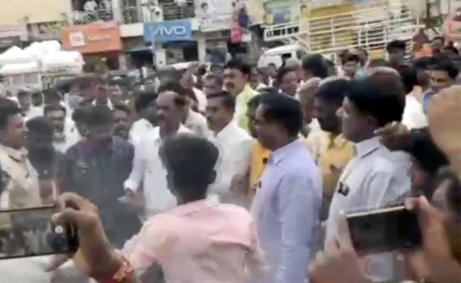 Kalyandurg TDP Incharge Uma Maheswara Naidu Rowdyism - Sakshi