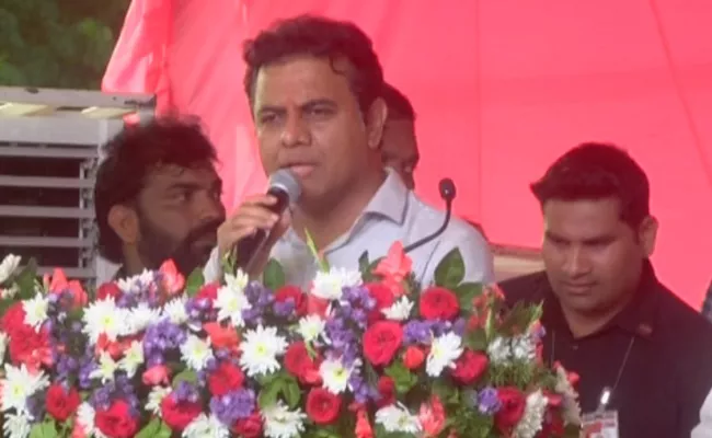 Minister KTR Political Counter Attack To Congress And PM Modi - Sakshi