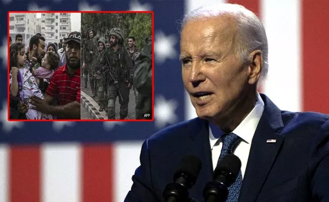 US Joe Biden Cautions Israel Over Gaza Occupation - Sakshi