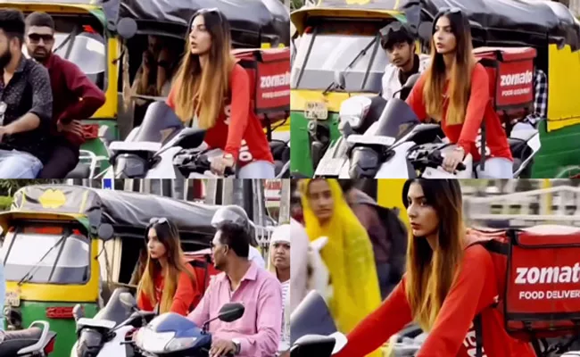 Zomato Delivery Girl Riding On A Bike What Does The CEO Say - Sakshi