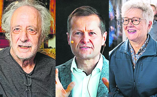 Nobel prize in physics awarded to three scientists for work on electrons - Sakshi
