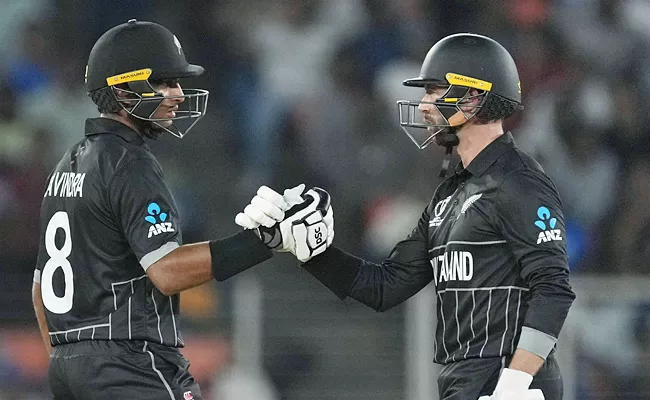 CWC 2023 ENG VS NZ: Conway, Rachin pair Contributes Highest partnership For Any Wicket For NZ In World Cup - Sakshi
