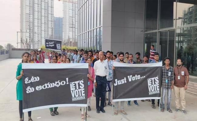 LetsVotes Digital Democracy Votathon App Storybox Walkathon Details - Sakshi