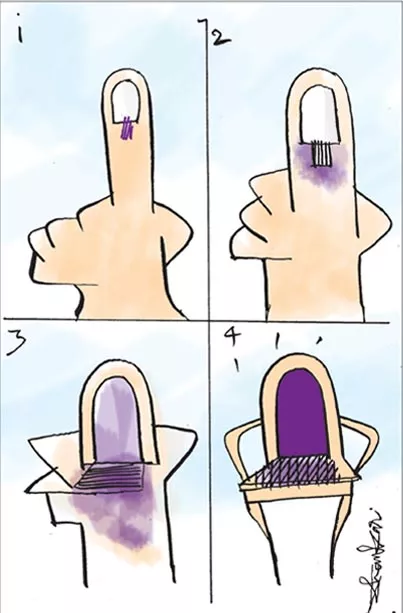 Sakshi Cartoon On Voting Rights