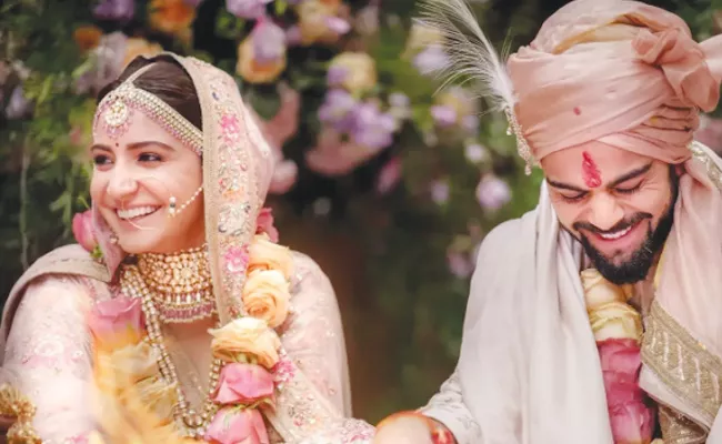 Virat Kohli Anushka Anniversary: When Virushka Used Fake Names For Their Wedding - Sakshi