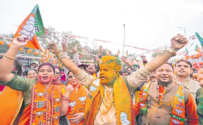 Five States Assembly Elections 2023: BJP secures victory in MP, Rajasthan and Chhattisgarh - Sakshi