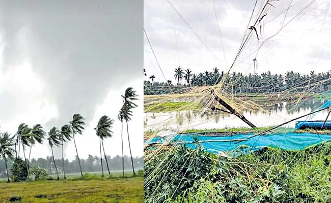 Tornado videos going viral on social media - Sakshi