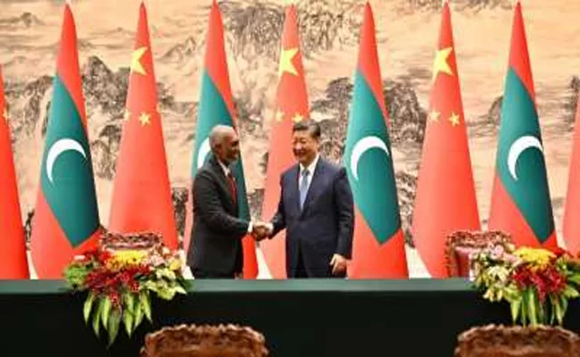 China opposes external interference in Maldives - Sakshi