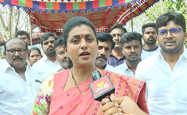 Minister Rk Roja Comments On Sharmila - Sakshi