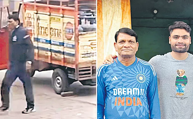 Team India batter Rinku Singh father seen delivering LPG cylinders - Sakshi