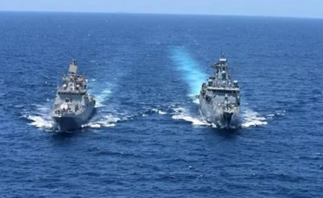 Navy Rescues Vessel 19 Pakistani Nationals Hijacked By Somali Pirates - Sakshi